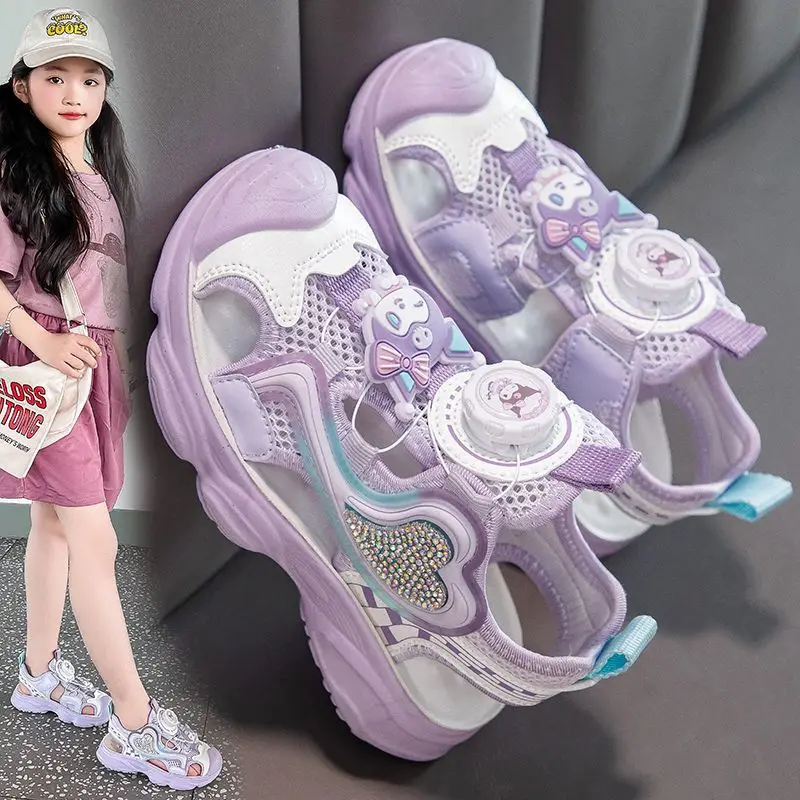 Sweet Kuromi Anime Kawaii Sanrio Ins Fashion Soft Sole Children Sandals Summer Cute Casual Beach Sneakers Gifts for Kids
Sweet Kuromi Anime Kawaii Sanrio Ins Fashion Soft Sole Children Sandals Summer Cute Casual Beach Sneakers Gifts for Kids