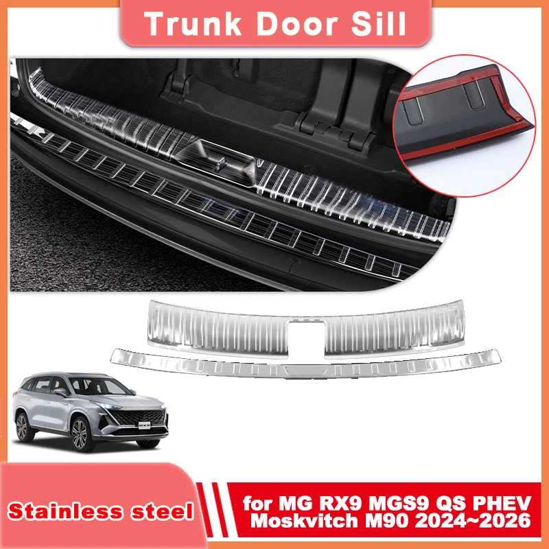 Car Trunk Door Sill for MG RX9 MGS9 QS PHEV Moskvitch M90 2024~2026 2025 Stainless Steel Black Threshold Guard Plate Accessories
Car Trunk Door Sill for MG RX9 MGS9 QS PHEV Moskvitch M90 2024~2026 2025 Stainless Steel Black Threshold Guard Plate Accessories