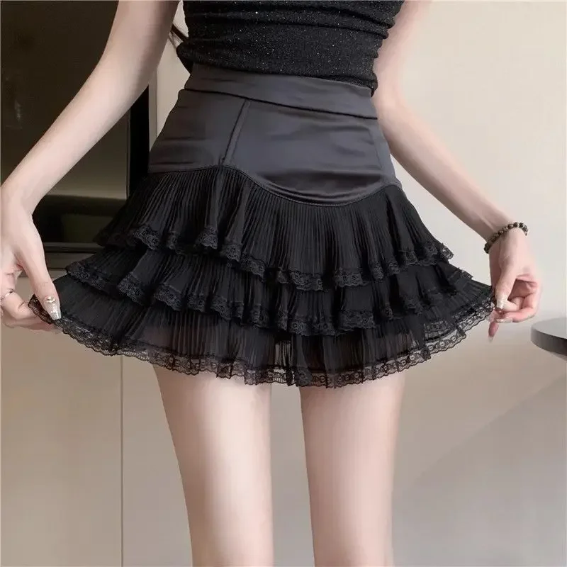 Mini Skirts for Women Black High Waist Midi Short Lace Woman Skirt Ruffle Y2k Vintage Chic and Elegant Summer 2025 Streetwear V
Mini Skirts for Women Black High Waist Midi Short Lace Woman Skirt Ruffle Y2k Vintage Chic and Elegant Summer 2025 Streetwear V