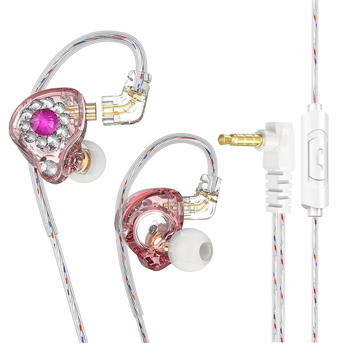 In Ear Monitors Headphones Earphones 11mm PET Composite Diaphragm Dynamic Earphone 3.5mm Pink with Microphone
In Ear Monitors Headphones Earphones 11mm PET Composite Diaphragm Dynamic Earphone 3.5mm Pink with Microphone