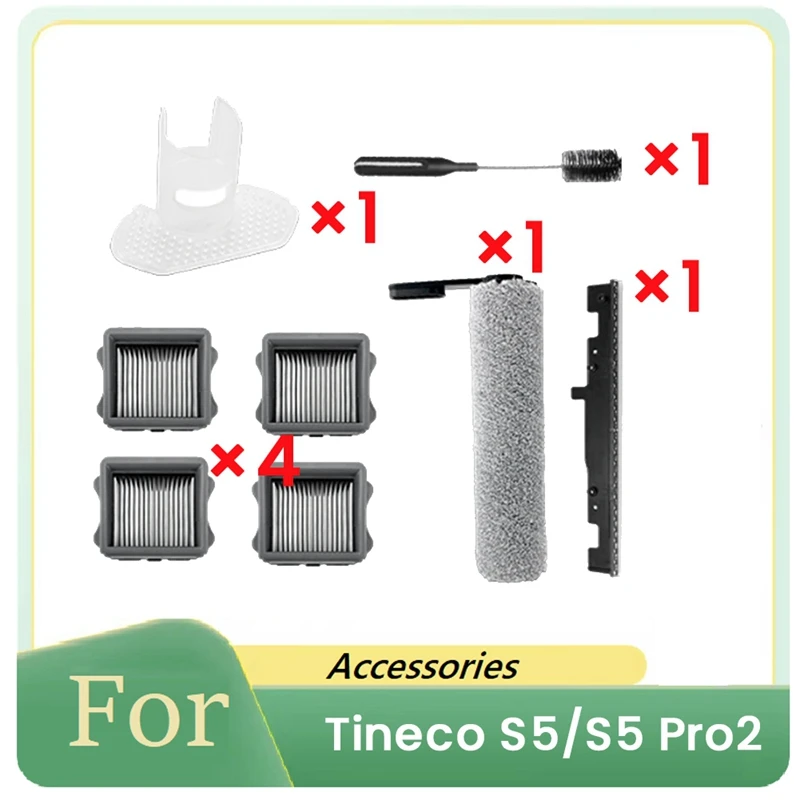 AT64 8 Pcs For Tineco S5/S5 Pro2 Robot Cleaner Parts Replacement Brush Scraper Strip Roller Brush Filter Baffle
AT64 8 Pcs For Tineco S5/S5 Pro2 Robot Cleaner Parts Replacement Brush Scraper Strip Roller Brush Filter Baffle