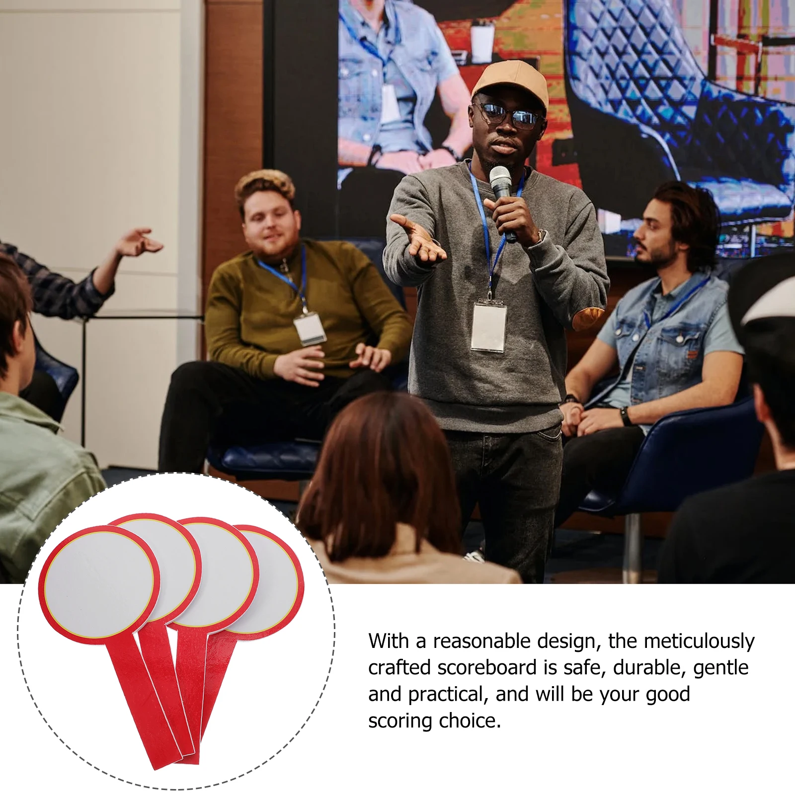 4pcs Single Side Writable Foam Scoreboard Erasable Paddle Dry Lap Board For Auction Voting Mini Whiteboard Handheld 
4pcs Single Side Writable Foam Scoreboard Erasable Paddle Dry Lap Board For Auction Voting Mini Whiteboard Handheld