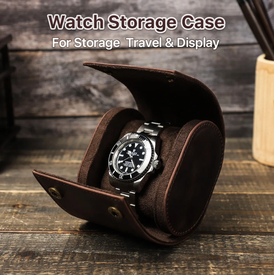 Genuine Leather Vintage Handmade Watch Roll Travel Storage Organizer Display Watch Free Engraving Name Gift
Genuine Leather Vintage Handmade Watch Roll Travel Storage Organizer Display Watch Free Engraving Name Gift