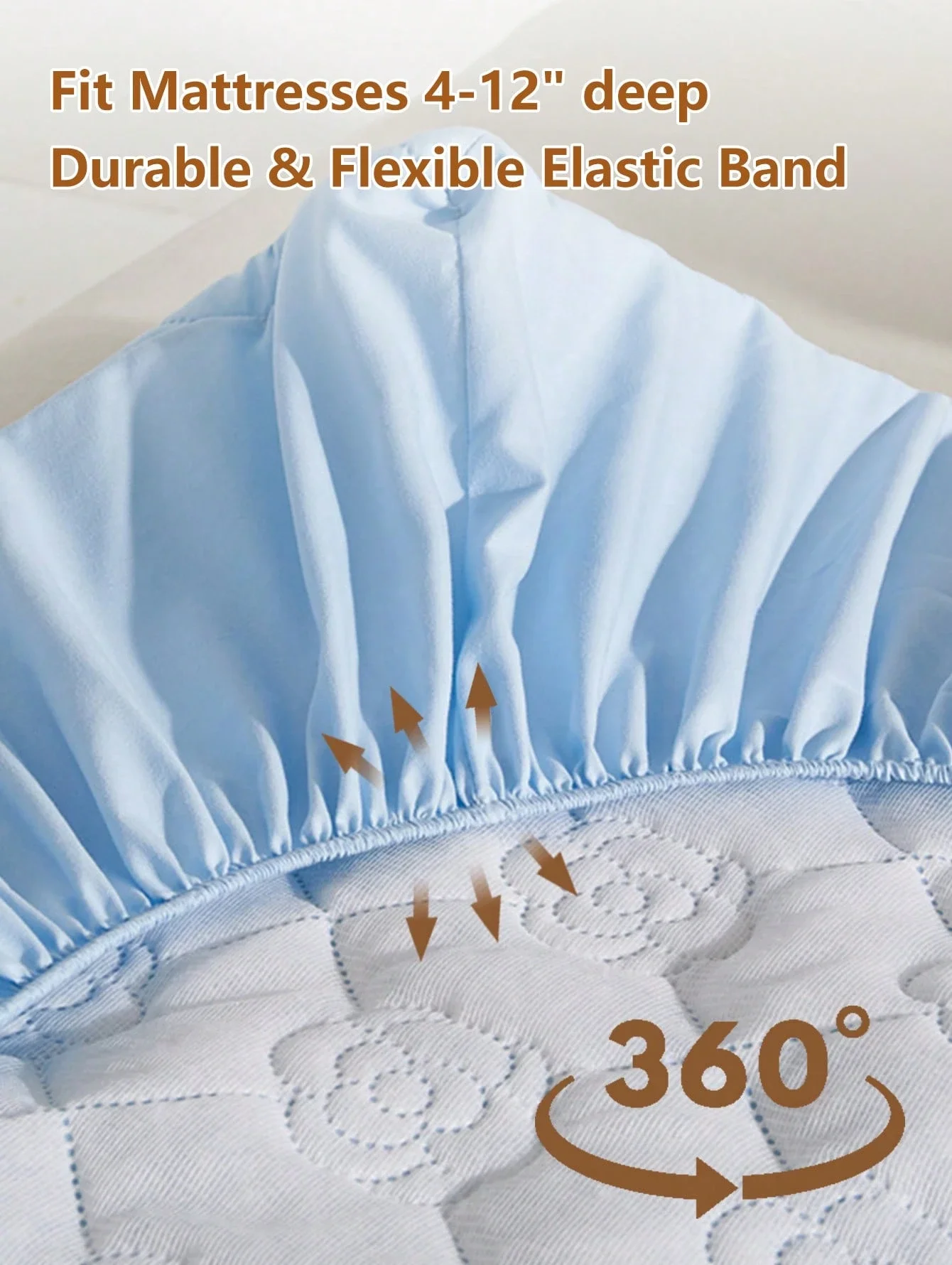 Waterproof Mattress Protector 3-Piece Fitted Sheet Set Soft Breathable For Single Double Beds
Waterproof Mattress Protector 3-Piece Fitted Sheet Set Soft Breathable For Single Double Beds