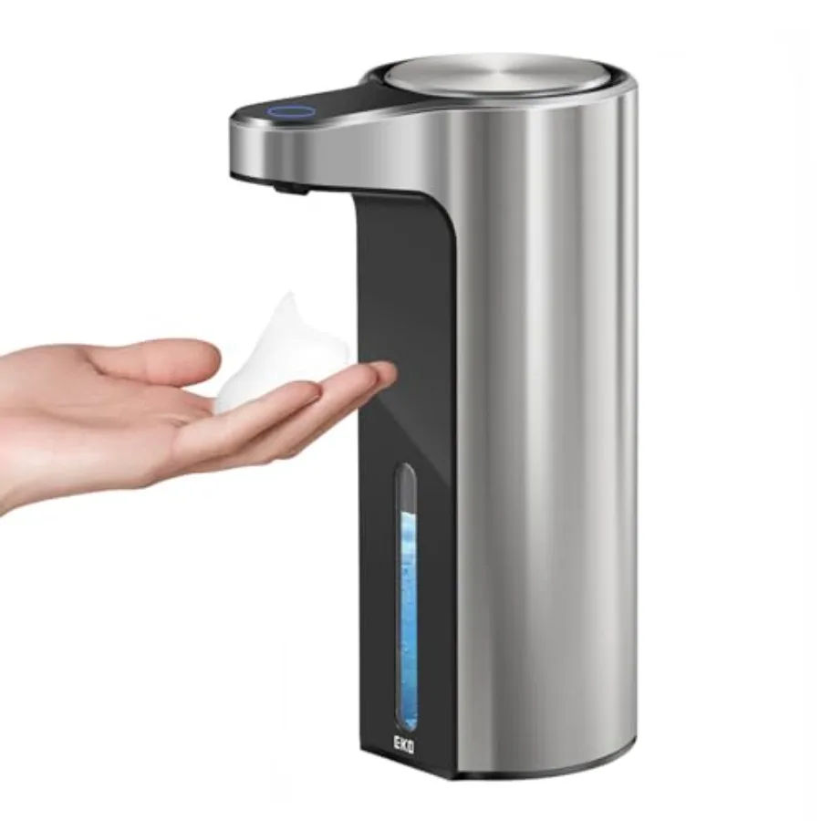 Automatic Foaming Soap Dispenser, Touchless Foam Hand Soap Dispenser for Bathroom and Kitchen, Water-Resistant and Rechargeable
Automatic Foaming Soap Dispenser, Touchless Foam Hand Soap Dispenser for Bathroom and Kitchen, Water-Resistant and Rechargeable