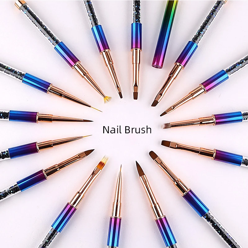 Sweet-Z 15Pcs Nail Brush Tools Color Zircon Acrylic UV Gel Extension Nail Drawing Brush Set Nail Brush Manicure Nail Tool
Sweet-Z 15Pcs Nail Brush Tools Color Zircon Acrylic UV Gel Extension Nail Drawing Brush Set Nail Brush Manicure Nail Tool