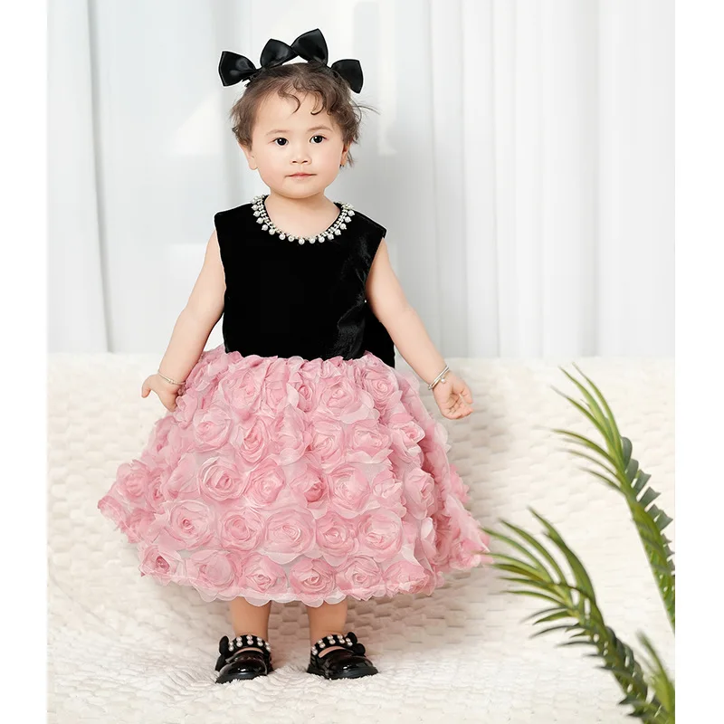 Girls' Children's Small Wedding Cake Trouser Princess Birthday Host Light Luxury Niche High-end dress
Girls' Children's Small Wedding Cake Trouser Princess Birthday Host Light Luxury Niche High-end dress