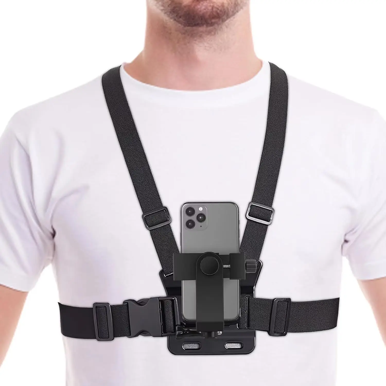 Mobile Phone Chest Mount Harness Strap Cell Phone Holder Mount for iPhone/Samsung forVideo Recording Action Camera, Black
Mobile Phone Chest Mount Harness Strap Cell Phone Holder Mount for iPhone/Samsung forVideo Recording Action Camera, Black