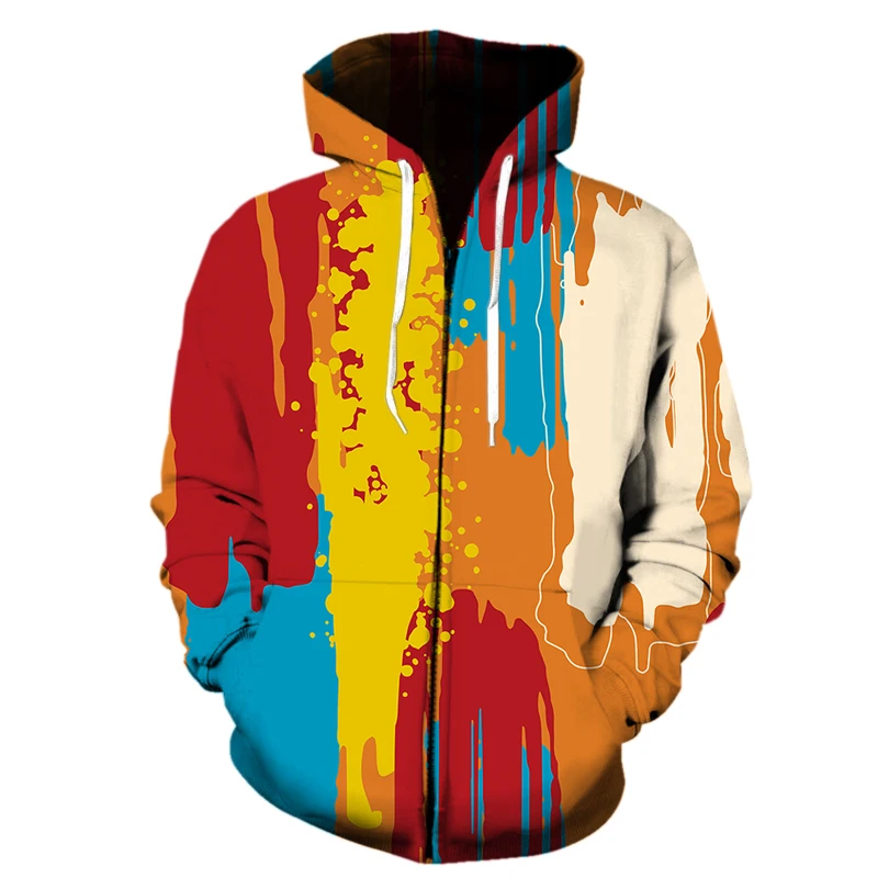 Harajuku zipper Hoodies Men graffiti art painting 3D Printing Spring And Autumn Loose Oversized Fashion Sweatshirt Men's Clothes
Harajuku zipper Hoodies Men graffiti art painting 3D Printing Spring And Autumn Loose Oversized Fashion Sweatshirt Men's Clothes
