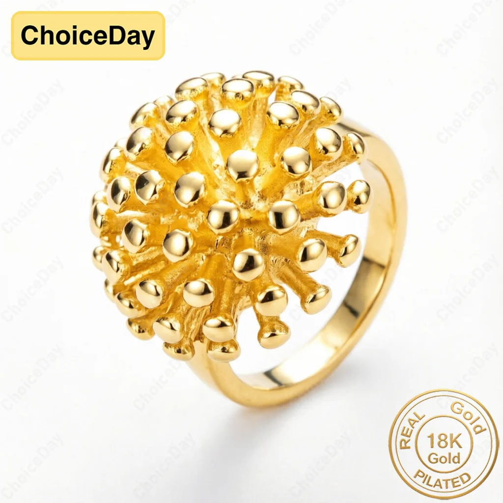 18K Gold Plated #8 Exquisite Sea Urchin Ring for Women - Elegant and Stylish Engagement Party Gift Jewelry
18K Gold Plated #8 Exquisite Sea Urchin Ring for Women - Elegant and Stylish Engagement Party Gift Jewelry