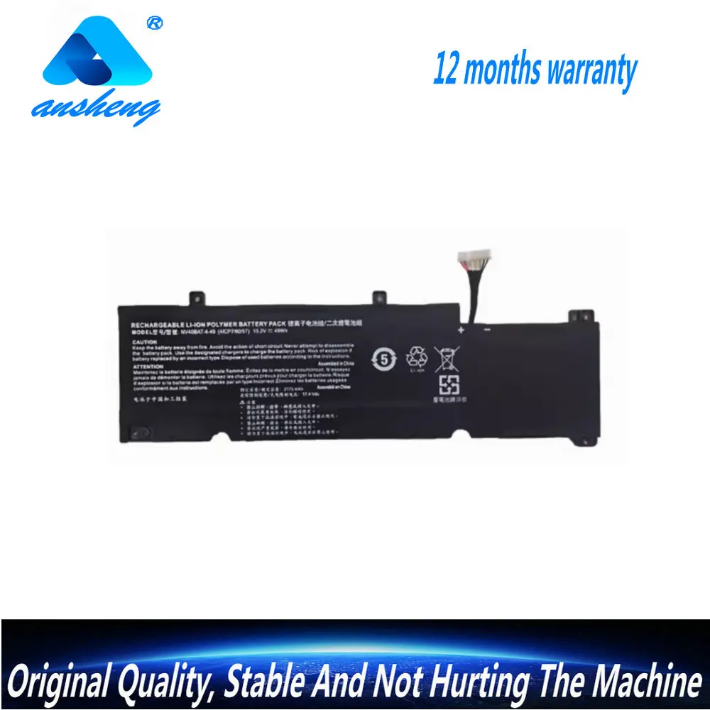 Новый аккумулятор для ноутбука, для Thunderobot IGER S1 XMG Core 14, для Clevo NV40ME NV40MZ NV41ME NV41MB NV41MZ 15,2 V 49WH
Новый аккумулятор для ноутбука, для Thunderobot IGER S1 XMG Core 14, для Clevo NV40ME NV40MZ NV41ME NV41MB NV41MZ 15,2 V 49WH