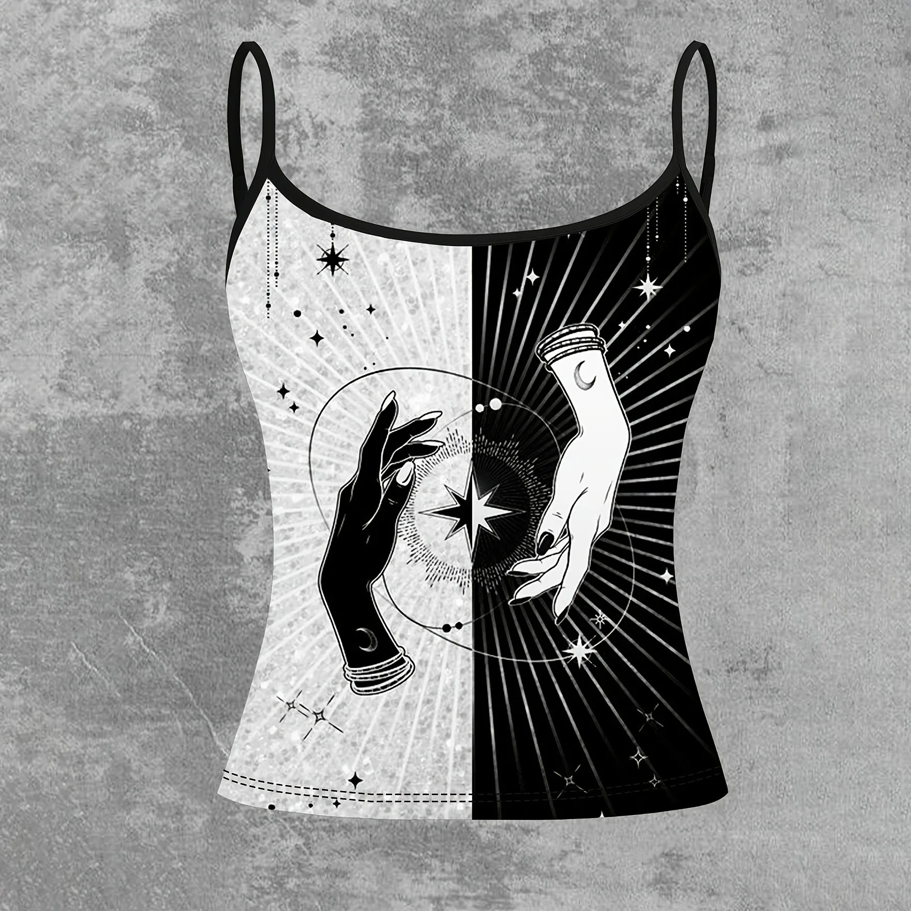 2025 New Summer Women's Strap Top Fashion Vintage Punk Gothic punk Printing Y2k Streetwear sleeveless T-shirt Tops
2025 New Summer Women's Strap Top Fashion Vintage Punk Gothic punk Printing Y2k Streetwear sleeveless T-shirt Tops