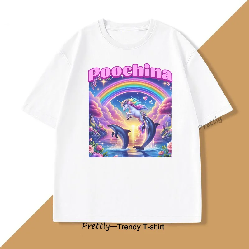 Poochina Brain Rot T Shirt for Men Women Funny Unhinged Graphic Tee Trendy Casual Comfortable Round Neck Short Sleeved T-shirt
Poochina Brain Rot T Shirt for Men Women Funny Unhinged Graphic Tee Trendy Casual Comfortable Round Neck Short Sleeved T-shirt
