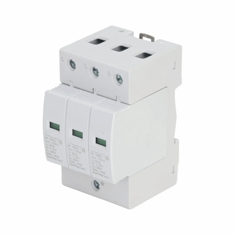 3P Surge Protective Device 100KA 385V Voltage Protection Arrester Lightning Protection Device Distribution Box
3P Surge Protective Device 100KA 385V Voltage Protection Arrester Lightning Protection Device Distribution Box