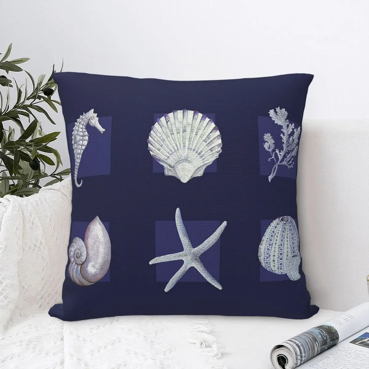 Coastal Collection In Midnight Blue Pillowcase Cushion Comfort Throw Pillow Sofa Cushions Used for Home Bedroom Living Room
Coastal Collection In Midnight Blue Pillowcase Cushion Comfort Throw Pillow Sofa Cushions Used for Home Bedroom Living Room