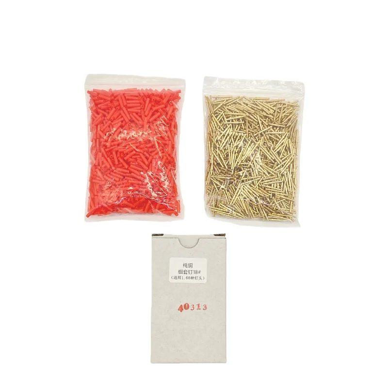 1000 sets Dental Lab Technician Small Brass Pins with Red Plastic Sleeves Conjunction Nail 1.6mmX18mm Brass On Stone Model Work
1000 sets Dental Lab Technician Small Brass Pins with Red Plastic Sleeves Conjunction Nail 1.6mmX18mm Brass On Stone Model Work
