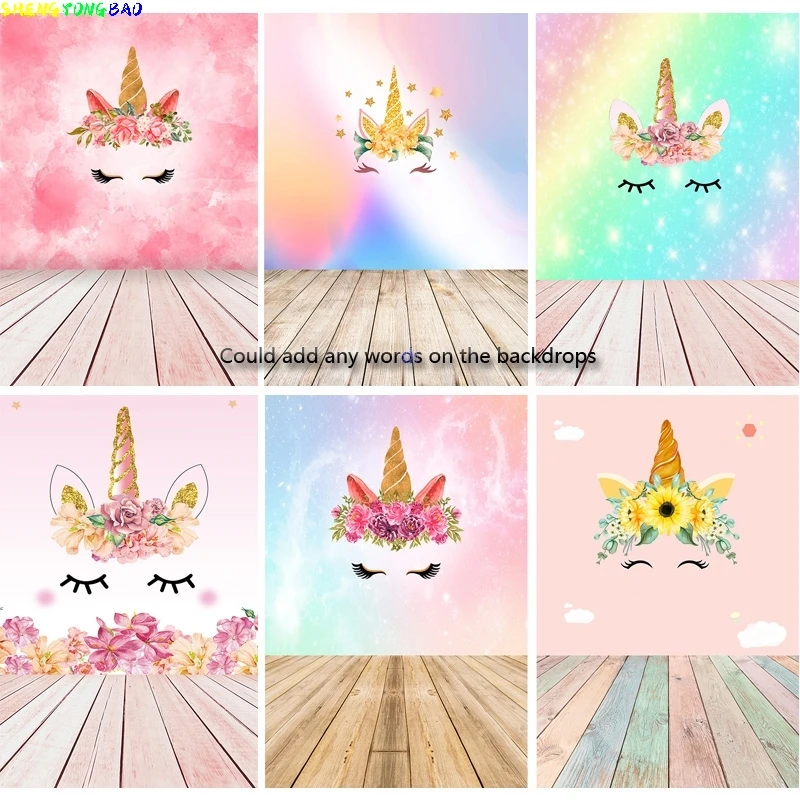 Vinyl Unicorn Birthday Photography Backdrops Newborn Baby Photo Background Studio Photocalls Props 210605-01
Vinyl Unicorn Birthday Photography Backdrops Newborn Baby Photo Background Studio Photocalls Props 210605-01