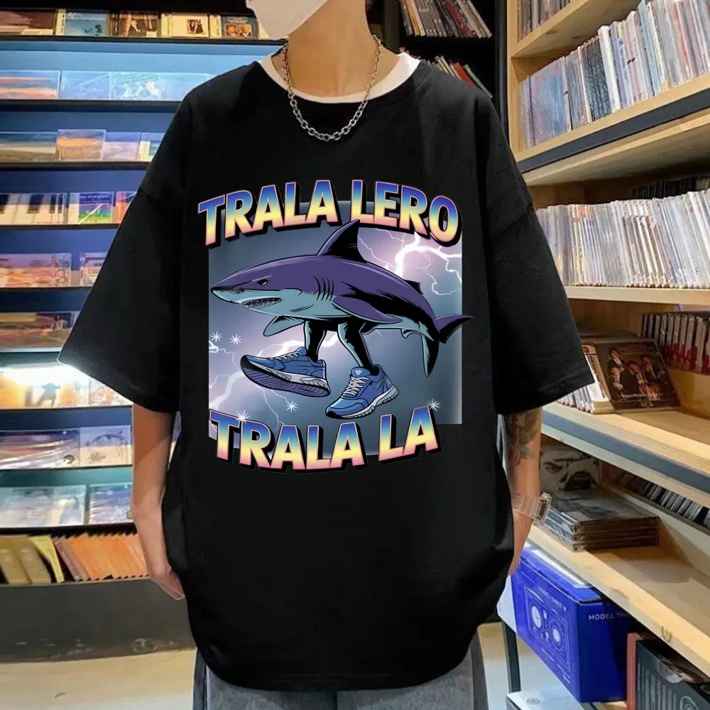 Tralalero Tralala Funny Shark Meme T-shirt Fashion Y2k Clothing Short Sleeve T-shirts Men Women Casual Oversized Cotton T Shirt
Tralalero Tralala Funny Shark Meme T-shirt Fashion Y2k Clothing Short Sleeve T-shirts Men Women Casual Oversized Cotton T Shirt