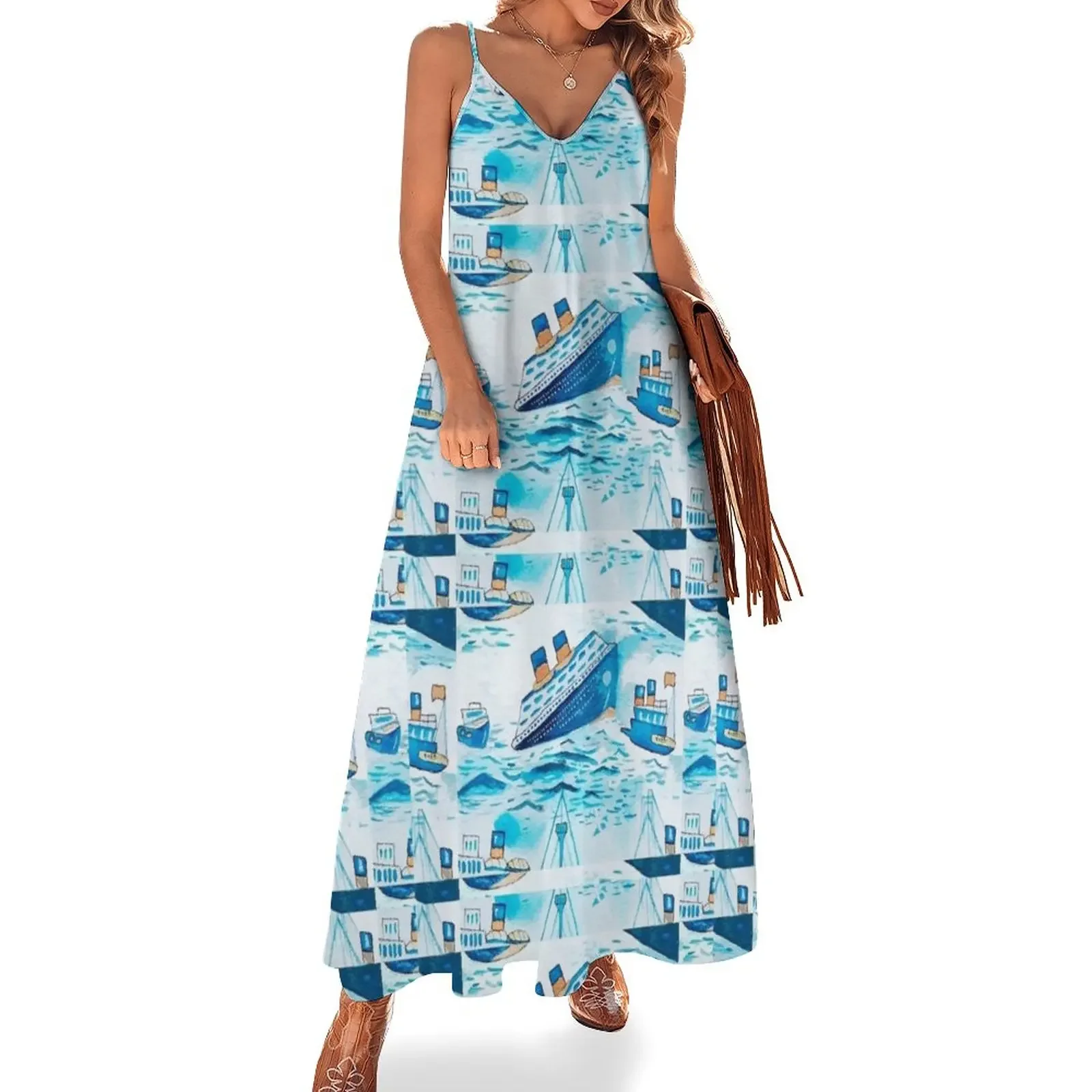 Ferry Boat Scrub Cap Sleeveless Dress women party dresses prom dresses 2025
Ferry Boat Scrub Cap Sleeveless Dress women party dresses prom dresses 2025