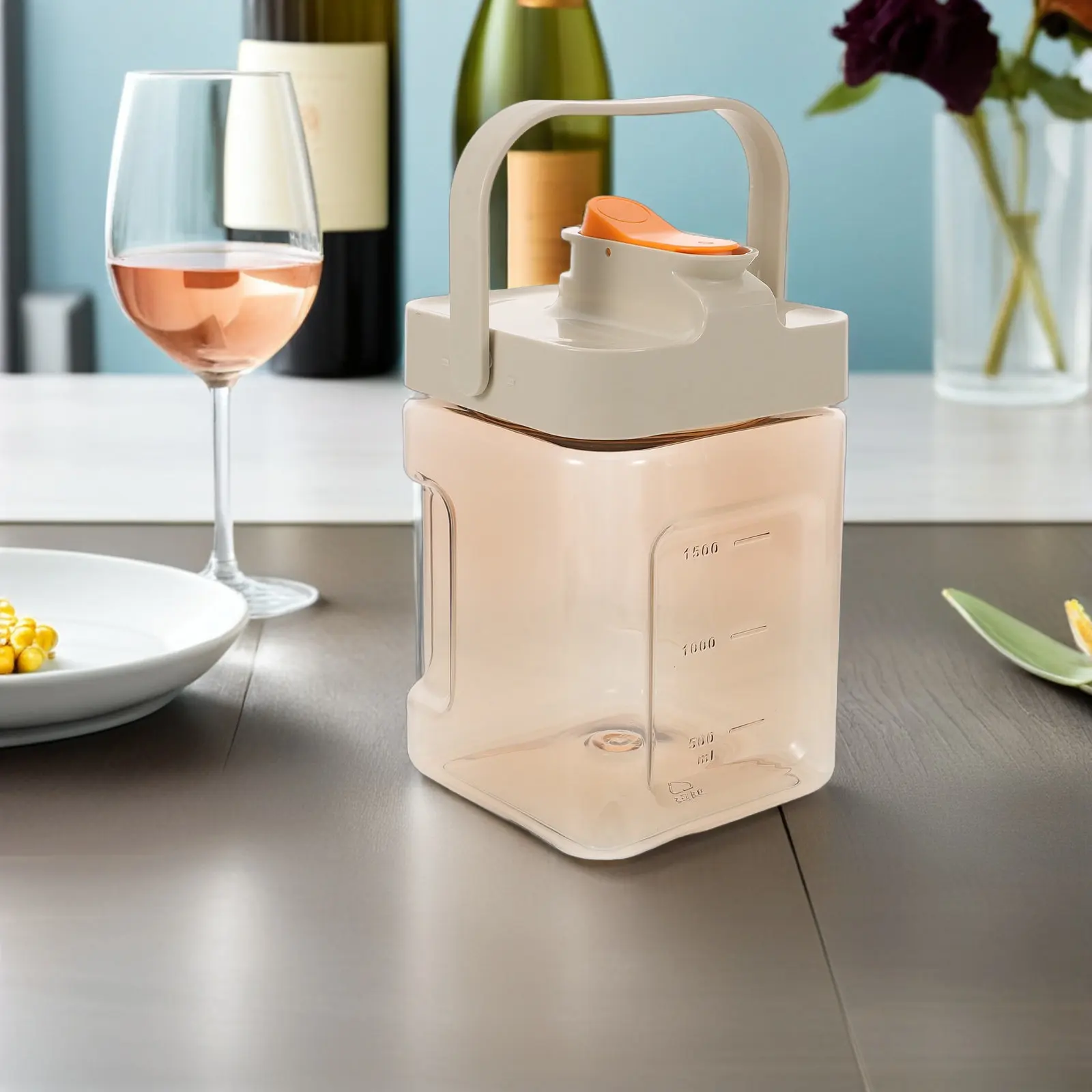 2.3L Refrigerator Beverage Dispenser with Tap Cold Tea Container for Iced Tea Juice Water Milk Large Drink Jug Transparent
2.3L Refrigerator Beverage Dispenser with Tap Cold Tea Container for Iced Tea Juice Water Milk Large Drink Jug Transparent