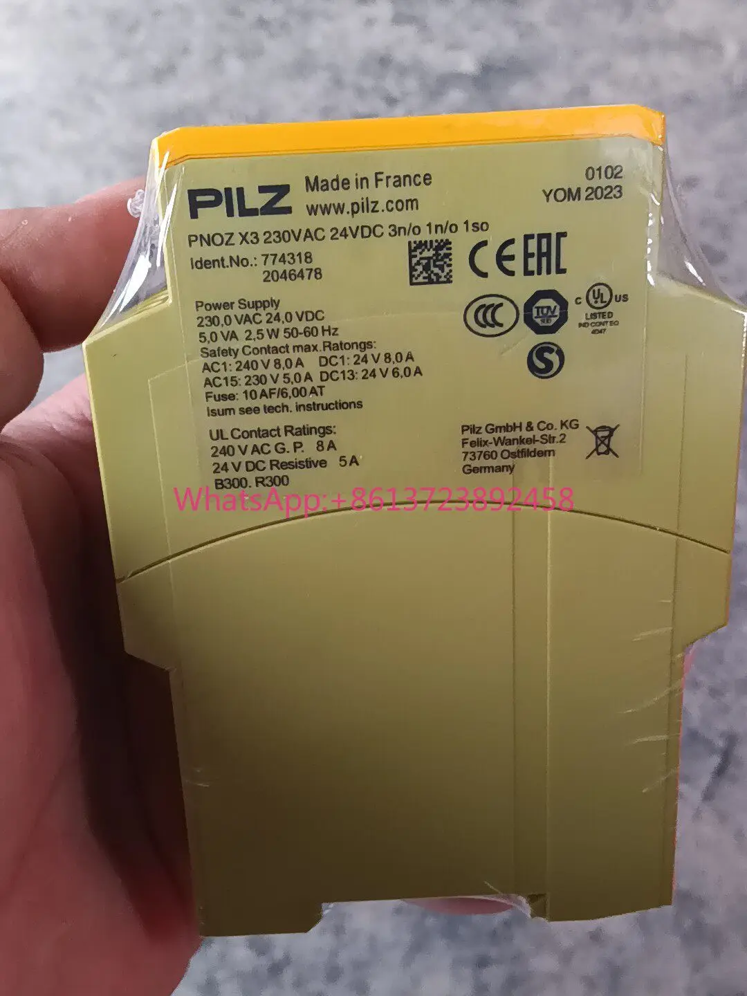 774318 pilz safety relay x3 in stock
774318 pilz safety relay x3 in stock