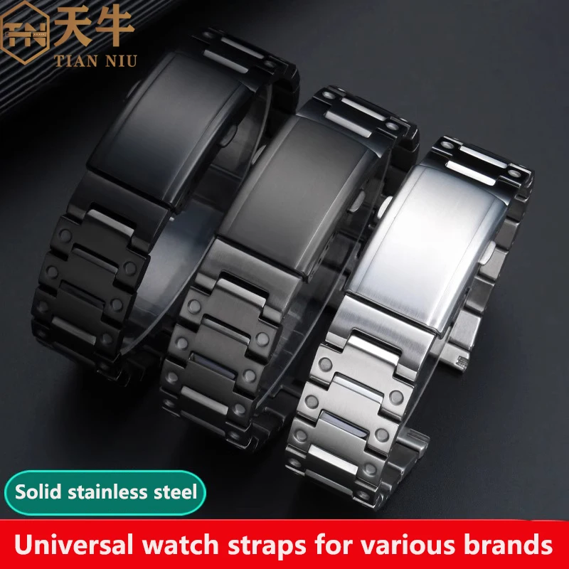 22mm 23mm 24mm 26mm 28mm Metal watchband For CASIO Seven Friday Diesel Seiko Stainless steel strap Large size Men Solid Bracelet
22mm 23mm 24mm 26mm 28mm Metal watchband For CASIO Seven Friday Diesel Seiko Stainless steel strap Large size Men Solid Bracelet
