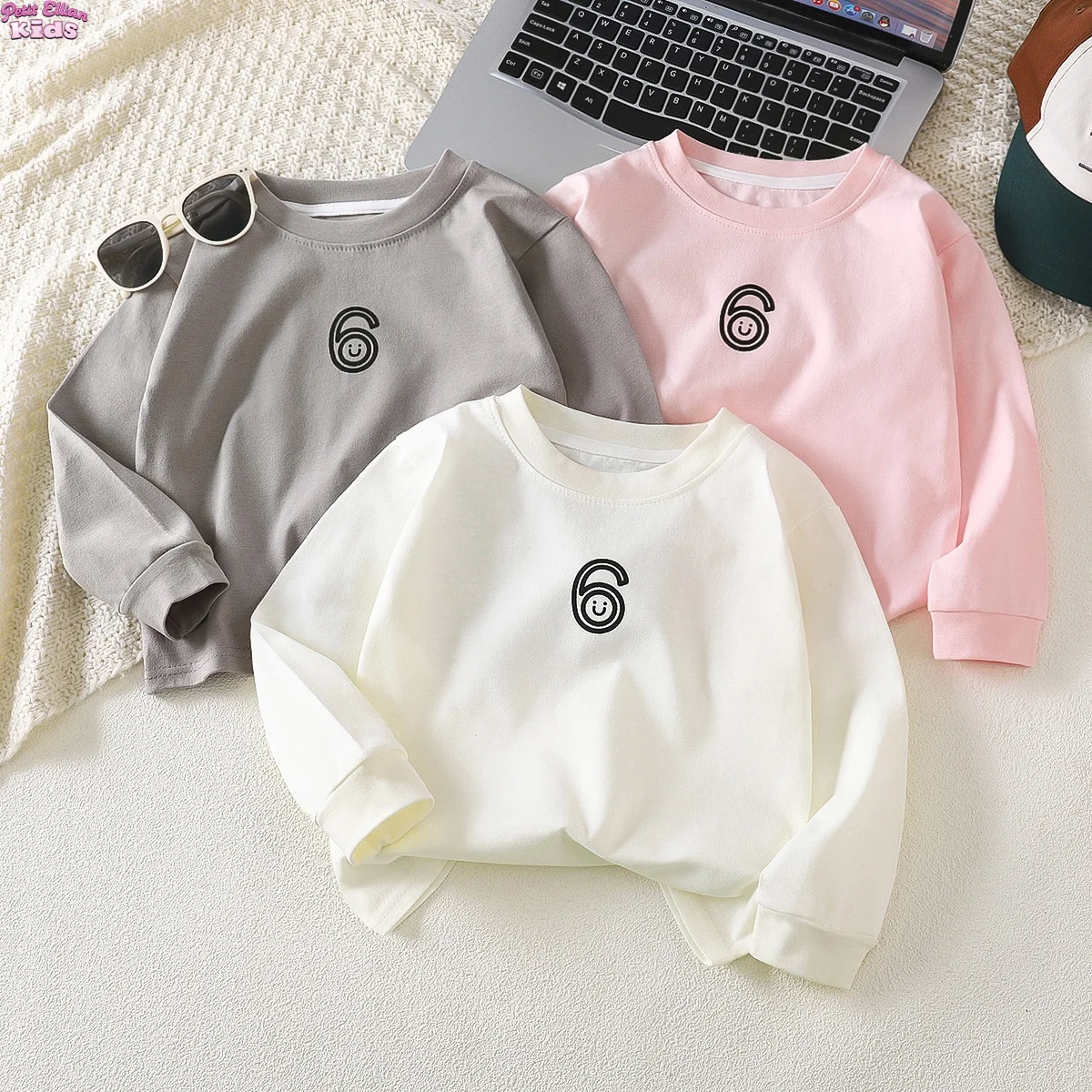 Korean Children's Clothes 2025 Autumn 1-6Y Kids T-shirts Cotton Long Sleeve Shirt Top Smiley Print Soft Casual Daily Wear Shirt
Korean Children's Clothes 2025 Autumn 1-6Y Kids T-shirts Cotton Long Sleeve Shirt Top Smiley Print Soft Casual Daily Wear Shirt