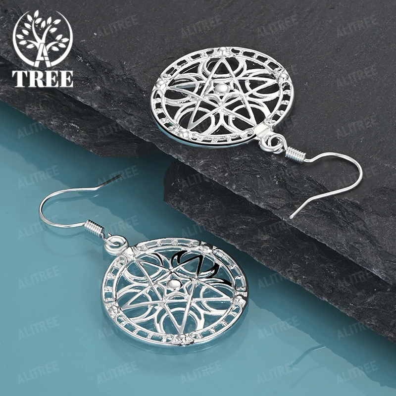 Lady Round Hollow Drop Earrings 925 Sterling Silver Earring Elegant Beautiful Wedding Accessories Birthday Party Nice Jewelry
Lady Round Hollow Drop Earrings 925 Sterling Silver Earring Elegant Beautiful Wedding Accessories Birthday Party Nice Jewelry