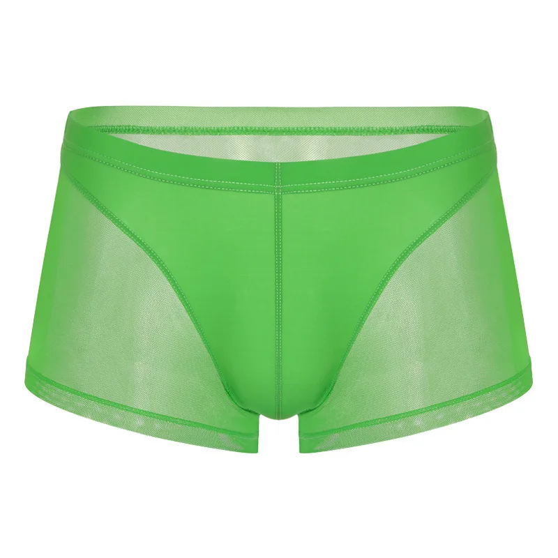 Semi-Transparent Men's Boxer Briefs Mesh Sides Ice Silk Underwear Gays Sexy Low Waist U Pouch Trunks Thin Comfortable Underpants
Semi-Transparent Men's Boxer Briefs Mesh Sides Ice Silk Underwear Gays Sexy Low Waist U Pouch Trunks Thin Comfortable Underpants
