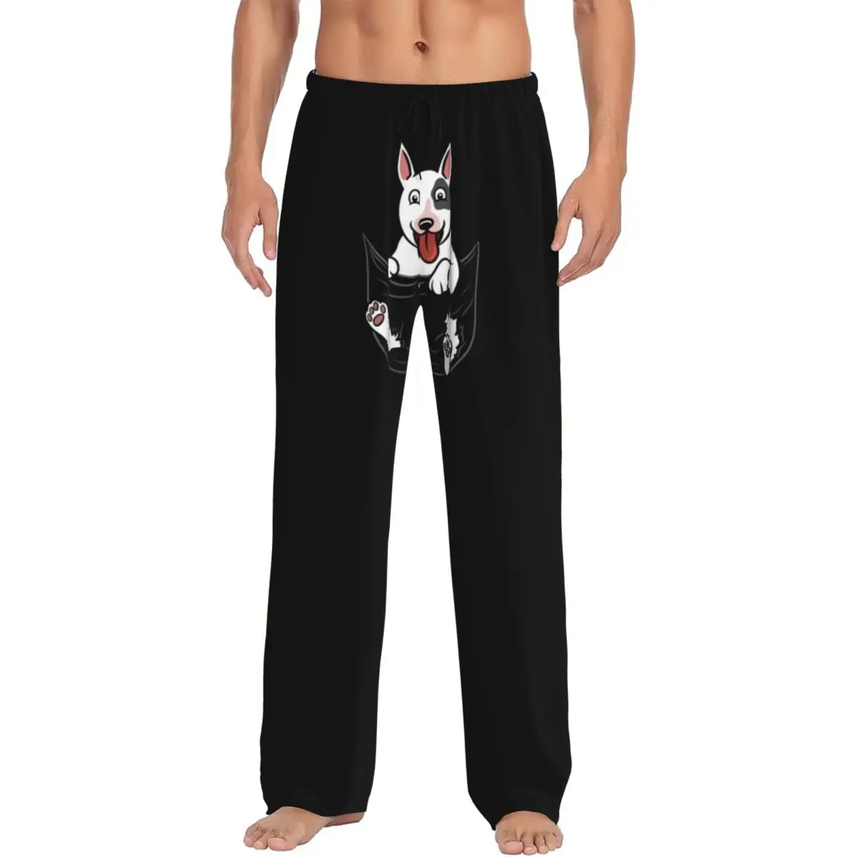 Custom Men English Bull Terrier Dog In Pocket Graphic Pajama Pants Printed Cute Puppy Sleep Sleepwear Bottoms with Pockets
Custom Men English Bull Terrier Dog In Pocket Graphic Pajama Pants Printed Cute Puppy Sleep Sleepwear Bottoms with Pockets