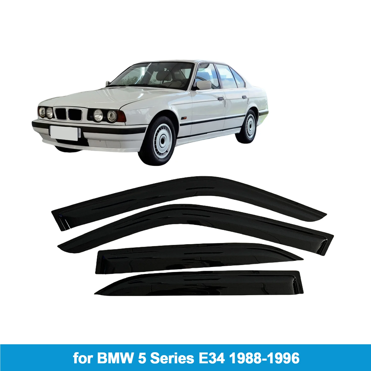 Для BMW 5 серии E34 седан 1988-1996 гг., козырек на боковое окно автомобиля, дверной козырек, защита от ветра и дождя, аксессуары, лента для наружного крепления
Для BMW 5 серии E34 седан 1988-1996 гг., козырек на боковое окно автомобиля, дверной козырек, защита от ветра и дождя, аксессуары, лента для наружного крепления