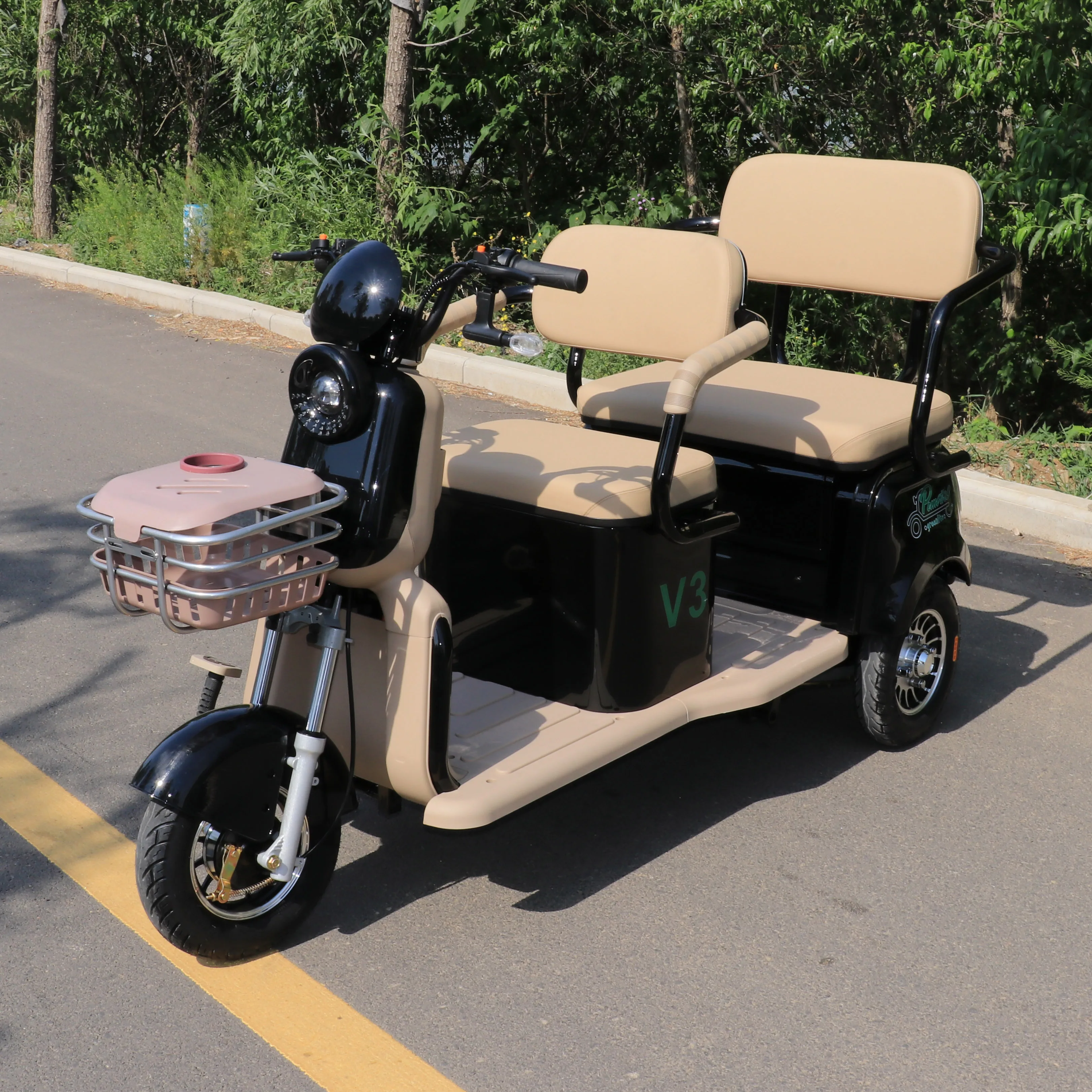 Leisure 3-Wheeled Electric Tricycle 3 Wheel Electric Bike 600W 800W 48V Electric Tricycles for Adults
Leisure 3-Wheeled Electric Tricycle 3 Wheel Electric Bike 600W 800W 48V Electric Tricycles for Adults