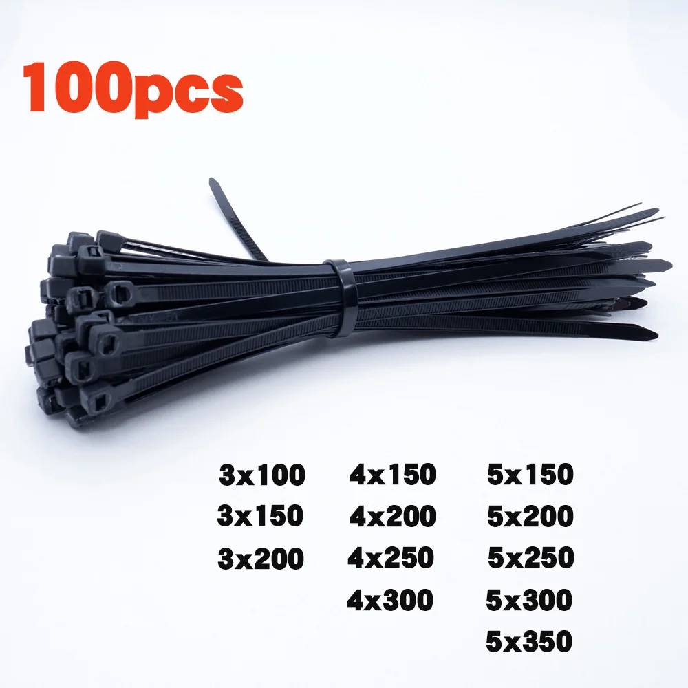 100Pcs/Bag Cable Ties Self-locking Plastic Fixing Straps Nylon Black 5x200 Cable Tie Fastening Ring Industrial Cable Tie Set
100Pcs/Bag Cable Ties Self-locking Plastic Fixing Straps Nylon Black 5x200 Cable Tie Fastening Ring Industrial Cable Tie Set