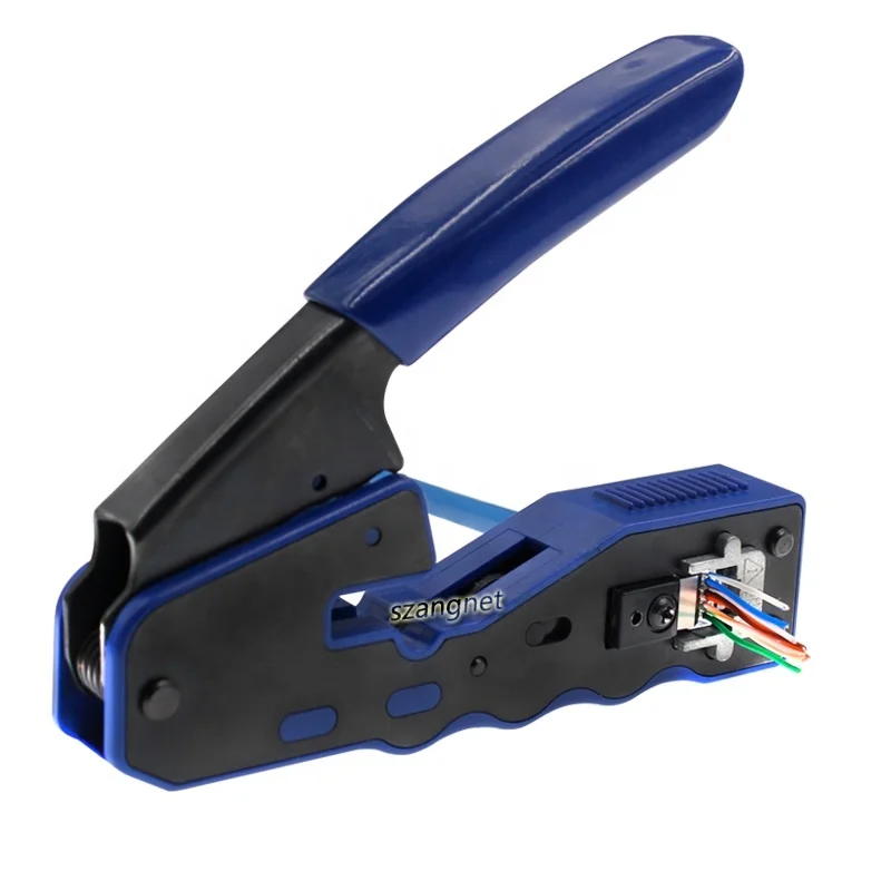 Hot Sale RJ45 Crimping Tool Al-in-one Pass Thru Ethernet Crimper for RJ45 RJ12 RJ11 Connectors
Hot Sale RJ45 Crimping Tool Al-in-one Pass Thru Ethernet Crimper for RJ45 RJ12 RJ11 Connectors