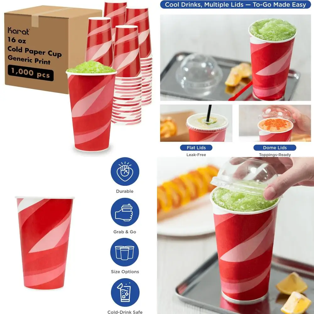 Disposable 1000-Count 22oz Paper Cups for Iced Tea, Coke, Soda, and Cold Beverages | 90mm Diameter, White, Ideal for Parties and
Disposable 1000-Count 22oz Paper Cups for Iced Tea, Coke, Soda, and Cold Beverages | 90mm Diameter, White, Ideal for Parties and