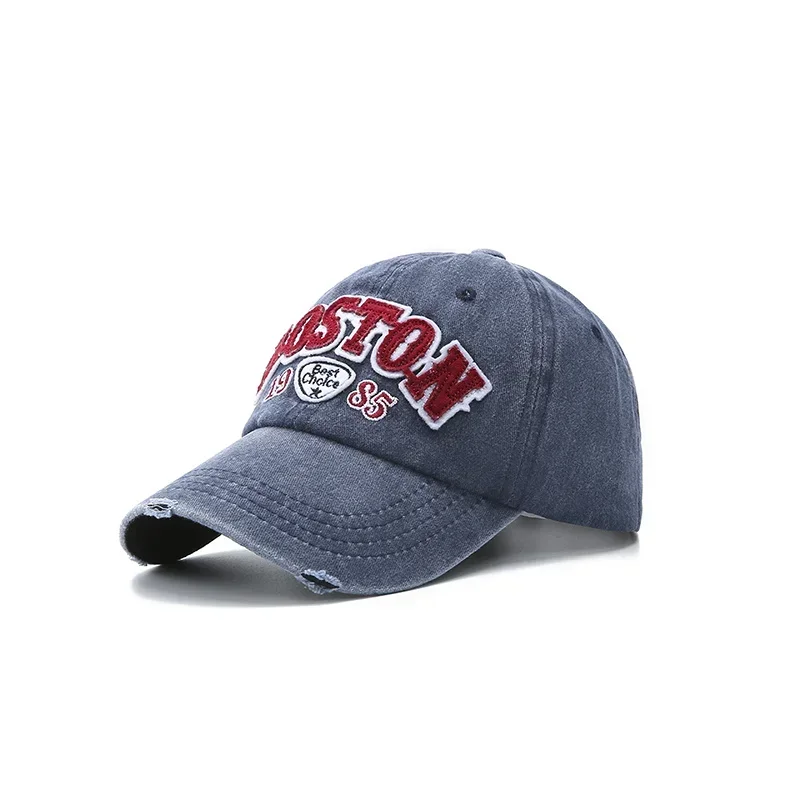 Washed Denim Spring Autumn Baseball Cap Baseball Cap Retro-style Sun Hat BOSTON Embroidery Cap Hip Hop Fitted Cap
Washed Denim Spring Autumn Baseball Cap Baseball Cap Retro-style Sun Hat BOSTON Embroidery Cap Hip Hop Fitted Cap