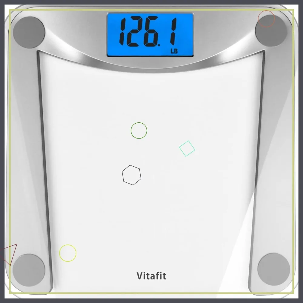 Цифровые весы для ванной комнаты с синей подсветкой LCD-дисплея, высокой точностью, функцией нажатия для включения, грузоподъемностью 400 фунтов.
Цифровые весы для ванной комнаты с синей подсветкой LCD-дисплея, высокой точностью, функцией нажатия для включения, грузоподъемностью 400 фунтов.