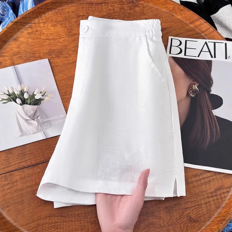 Linen Shorts for Women, Summer Thin Versatile Simple White Casual Pants
Linen Shorts for Women, Summer Thin Versatile Simple White Casual Pants