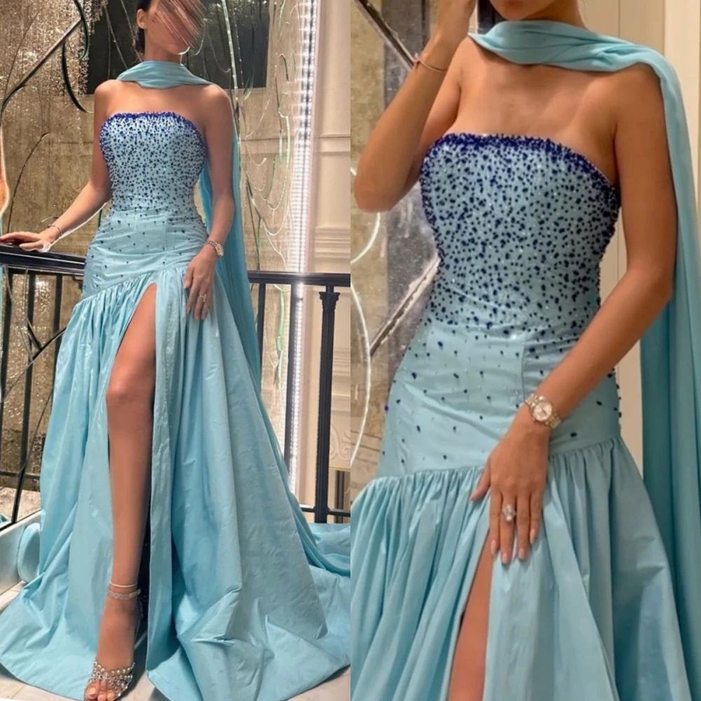Customized Jiayigong Exquisite Fashion Strapless Mermaid with Slit Floor Length Sleeveless Stole Sequin Formal Evening Gowns ves
Customized Jiayigong Exquisite Fashion Strapless Mermaid with Slit Floor Length Sleeveless Stole Sequin Formal Evening Gowns ves