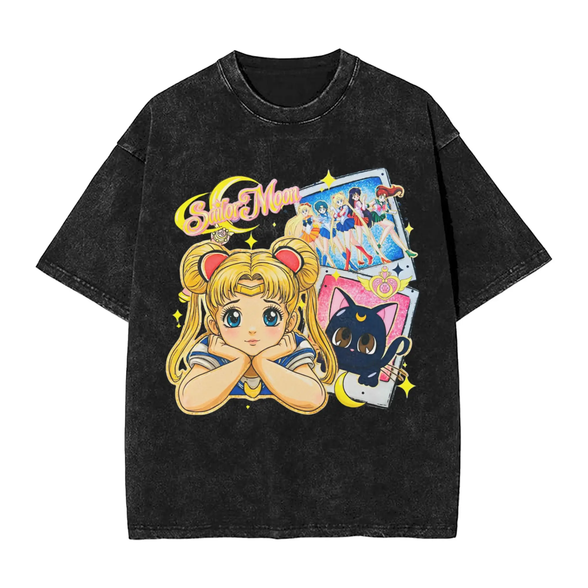 Sailors Moons magical girl kitty cat T Shirts Hip Hop Washed Oversize T-Shirts Novelty Men Women Streetwear Summer Tee Shirt
Sailors Moons magical girl kitty cat T Shirts Hip Hop Washed Oversize T-Shirts Novelty Men Women Streetwear Summer Tee Shirt