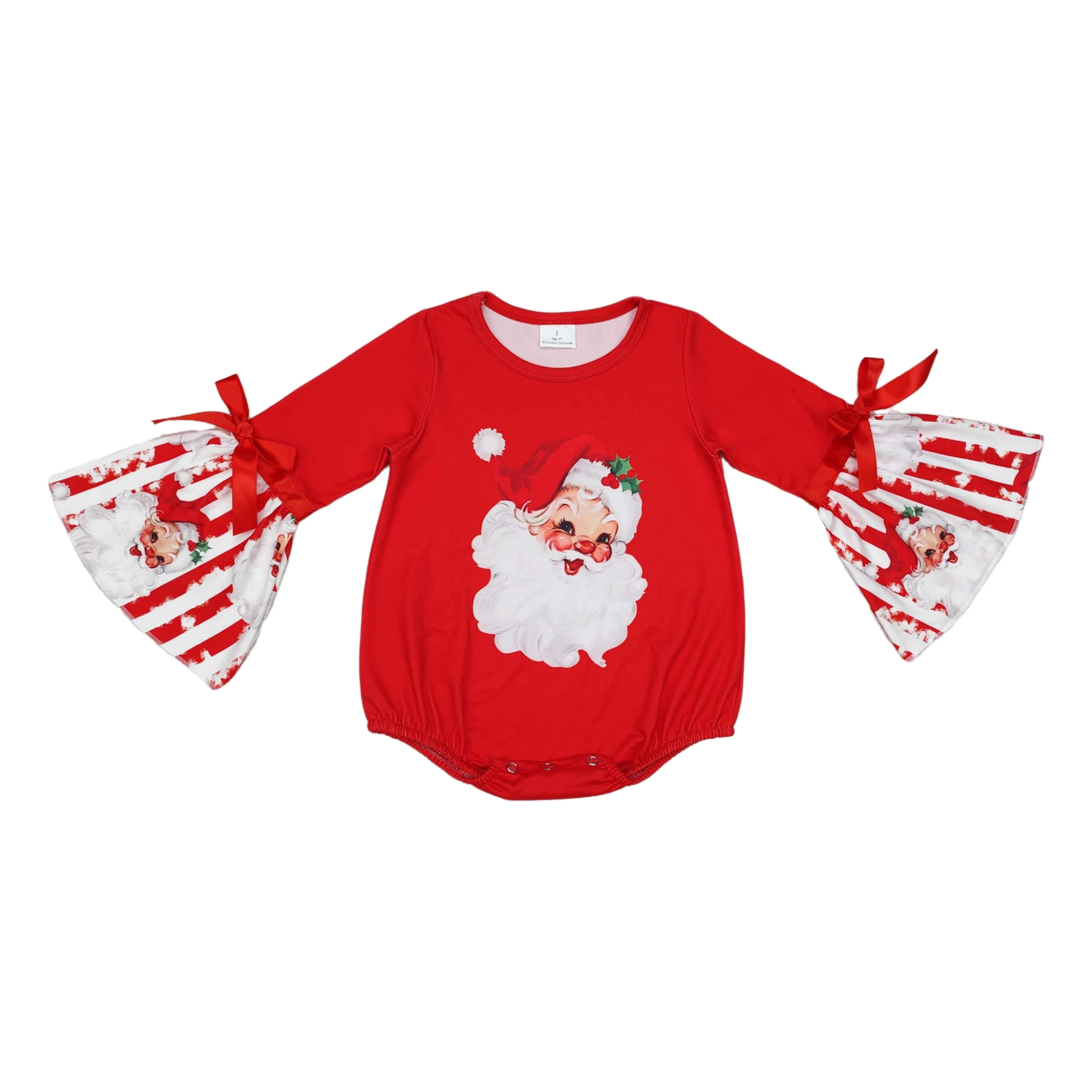 Wholesale Newborn Christmas Striped Baby Girl Red Bubble Romper Kids Toddler Infant Children Santa Bow Button One-Piece Bodysuit
Wholesale Newborn Christmas Striped Baby Girl Red Bubble Romper Kids Toddler Infant Children Santa Bow Button One-Piece Bodysuit