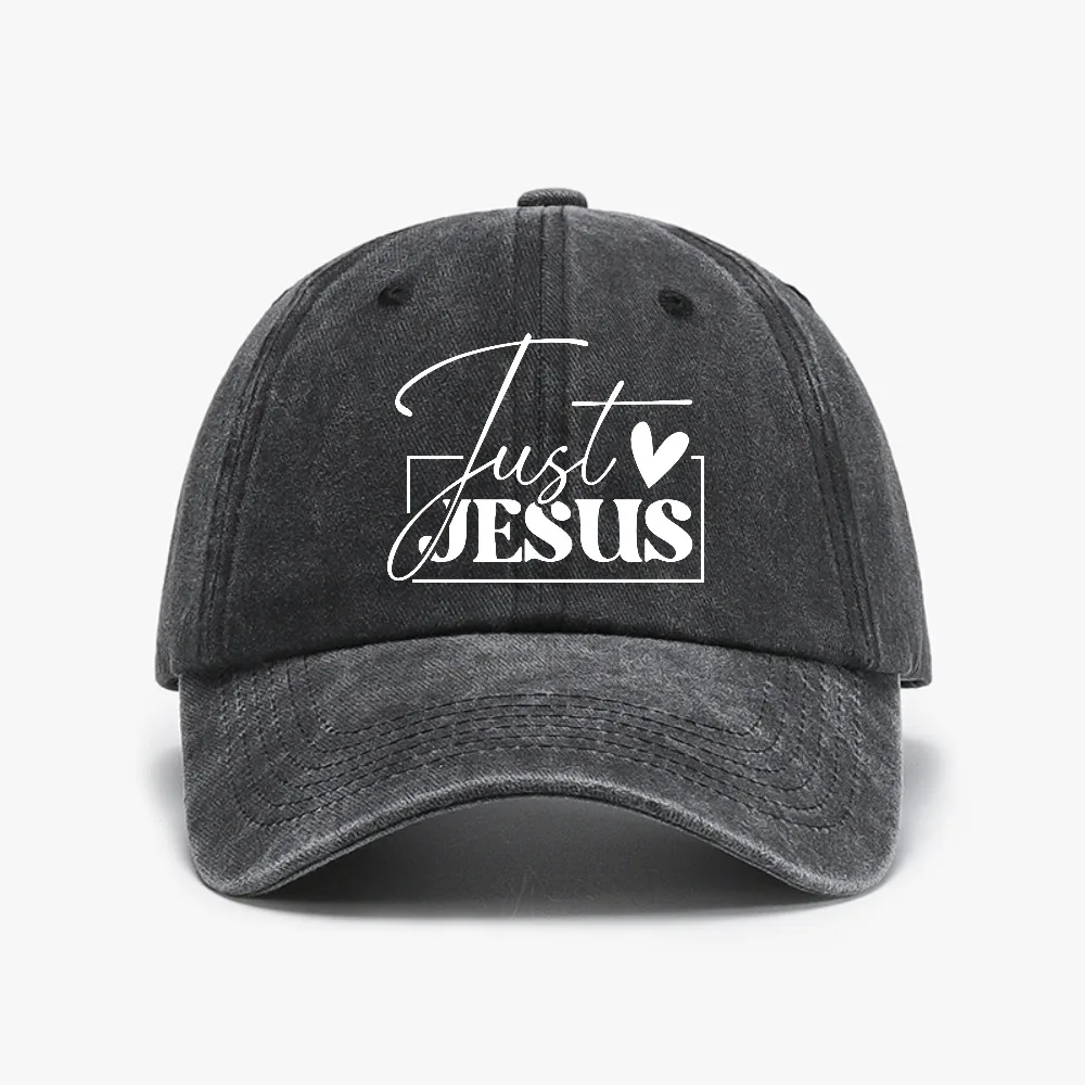 Just Love Jesus Print Women hat Christian Jesus Letter Washed denim baseball cap Sun Protection Casual and Versatile Hats
Just Love Jesus Print Women hat Christian Jesus Letter Washed denim baseball cap Sun Protection Casual and Versatile Hats