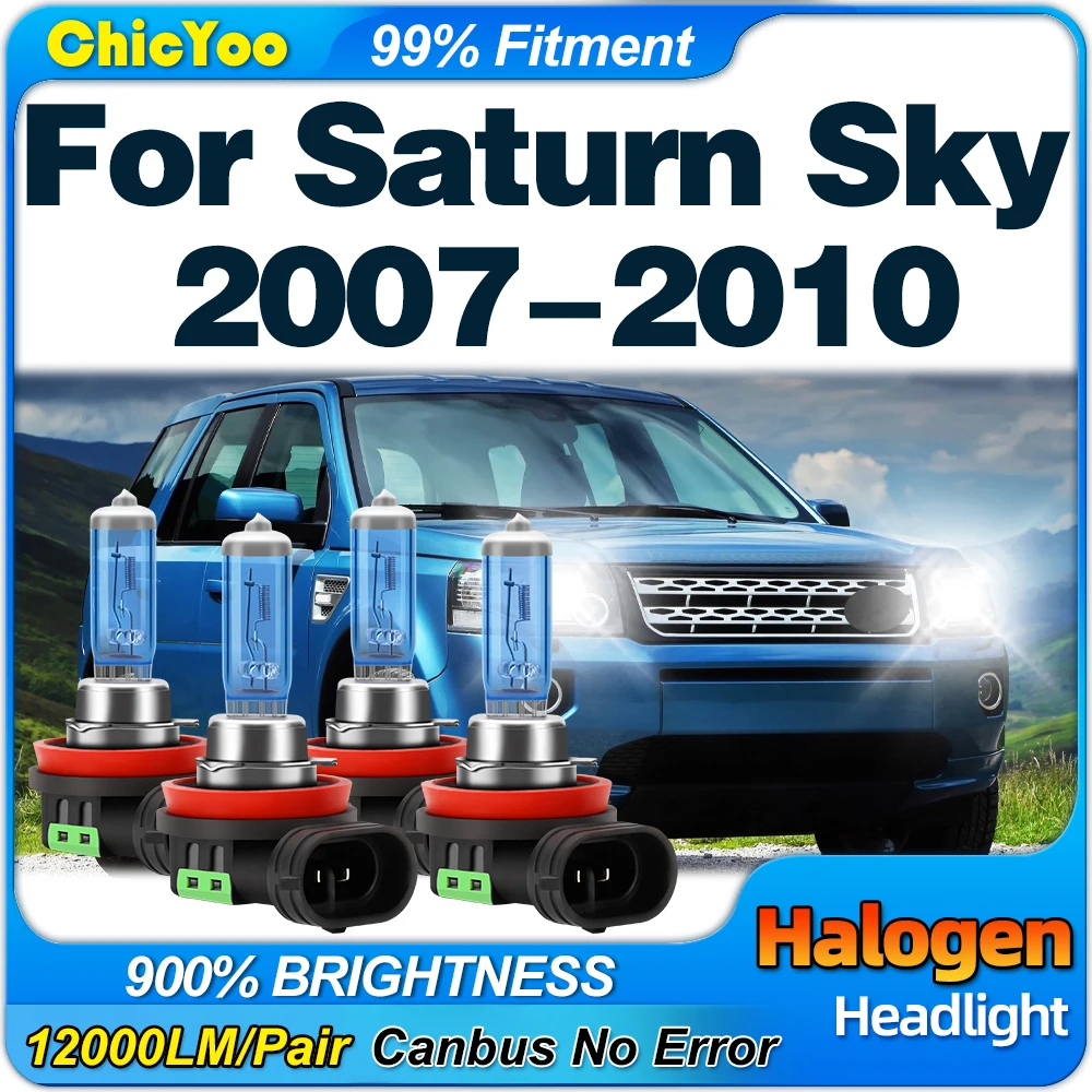 6000K White Halogen Headlight Bulbs 24000LM Super Bright Auto Headlamps 12V Plug And Play For Saturn Sky 2007 2008 2009 2010
6000K White Halogen Headlight Bulbs 24000LM Super Bright Auto Headlamps 12V Plug And Play For Saturn Sky 2007 2008 2009 2010