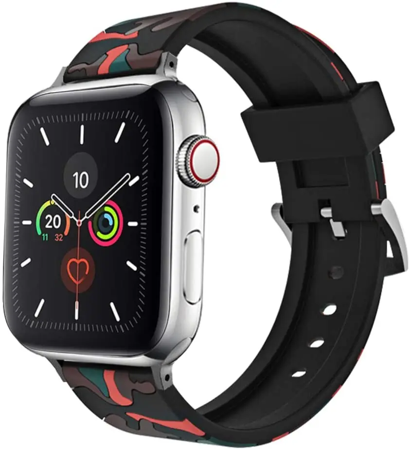 Camouflage Strap For Apple Watch Band 44mm 40mm 42mm 38mm 44 Mm Silicone Correa Bracelet iWatch Series 3 4 5 6 Se 7 45mm 41mm
Camouflage Strap For Apple Watch Band 44mm 40mm 42mm 38mm 44 Mm Silicone Correa Bracelet iWatch Series 3 4 5 6 Se 7 45mm 41mm