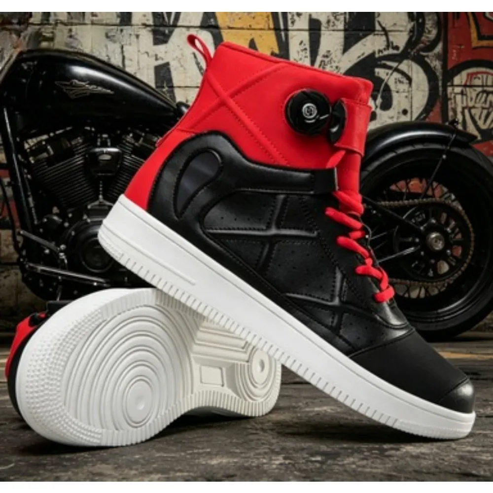 2026 Black Leather Motorcycle Shoes Anti-slip Motocross Boots Men's Shoes Touring Biker Boots Rubber Sole Motorcycle Equipment
2026 Black Leather Motorcycle Shoes Anti-slip Motocross Boots Men's Shoes Touring Biker Boots Rubber Sole Motorcycle Equipment