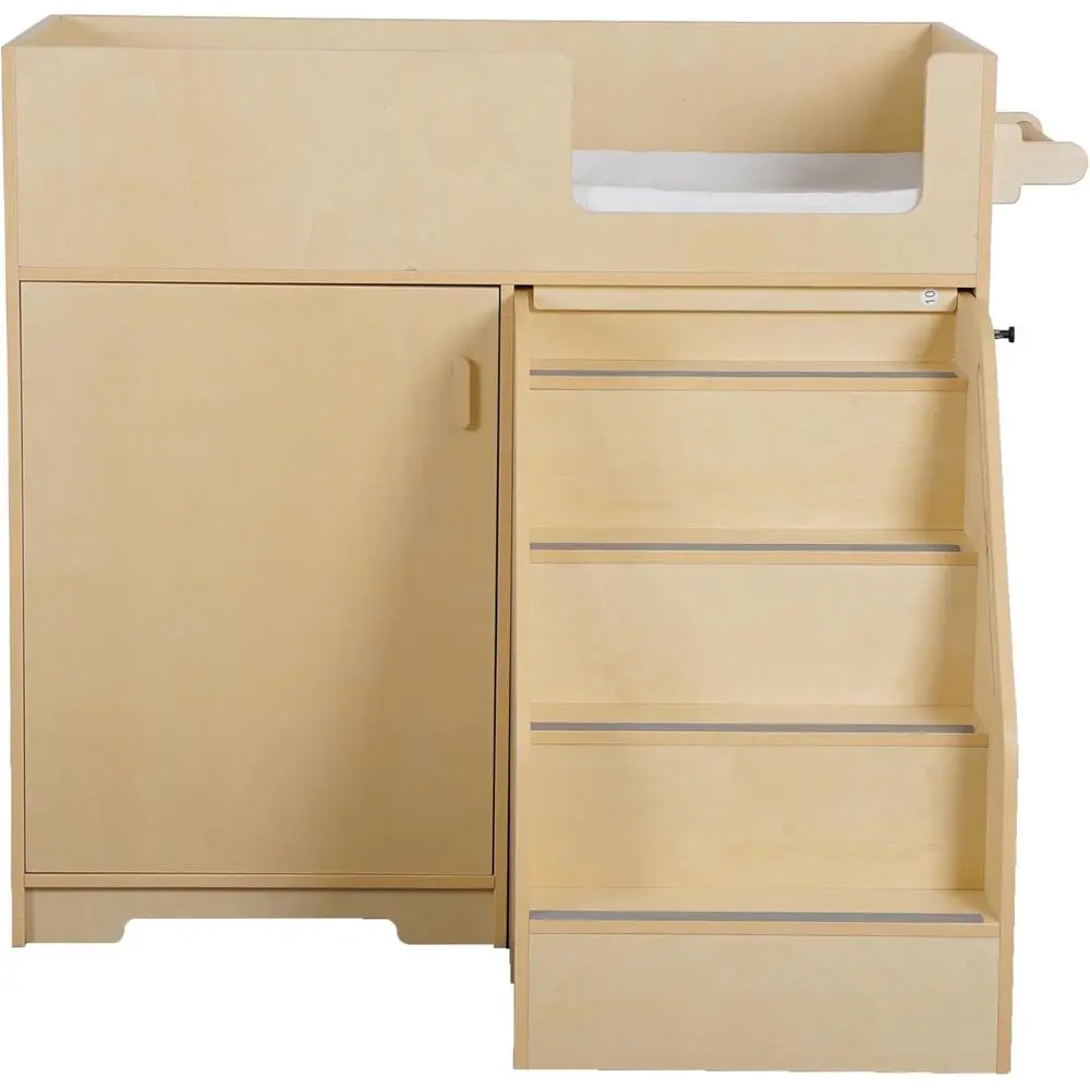 Wooden Portable Changing Table with Stairs, Storage Shelves, Paper Roller, and Pad for Babies & Toddlers
Wooden Portable Changing Table with Stairs, Storage Shelves, Paper Roller, and Pad for Babies & Toddlers