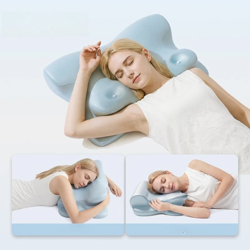 Butterfly Shaped Slow Rebound Pillow Pressure Relief Deep Sleep Neck Support Cervical Traction Side Sleeping Pillow Core
Butterfly Shaped Slow Rebound Pillow Pressure Relief Deep Sleep Neck Support Cervical Traction Side Sleeping Pillow Core