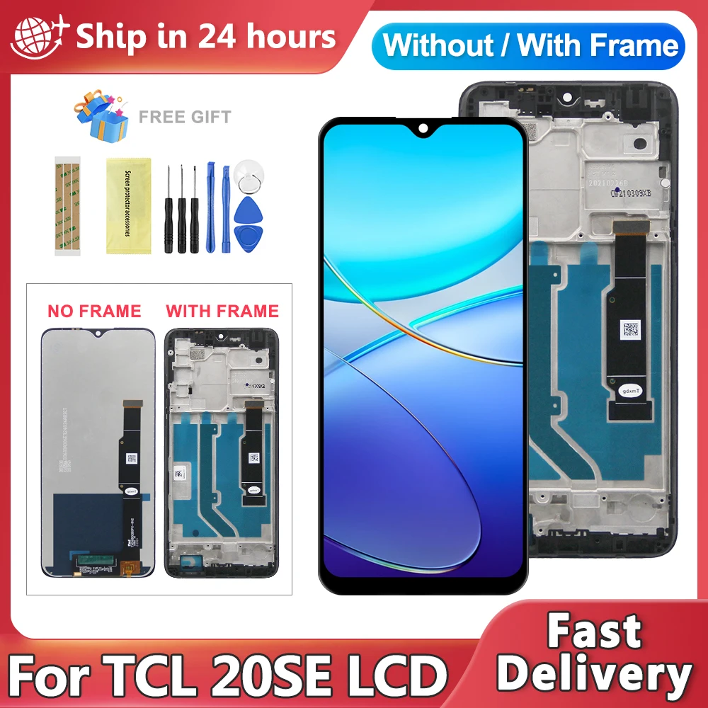 For TCL 20SE T671H, T671F, T671E LCD Display Touch Screen Digitizer Assembly Replacement For TCL 20 SE Screen Replacement
For TCL 20SE T671H, T671F, T671E LCD Display Touch Screen Digitizer Assembly Replacement For TCL 20 SE Screen Replacement