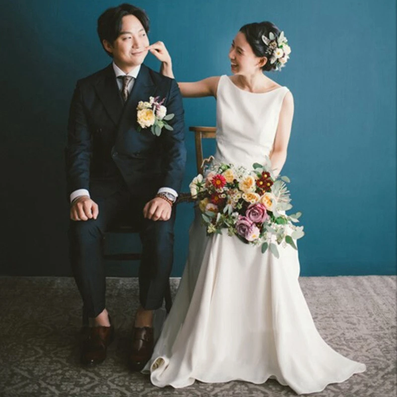 Light Wedding Dress 2023 New Autumn Satin Simple Forest Wedding Banquet Evening Dress Women's Travel Wedding Dress
Light Wedding Dress 2023 New Autumn Satin Simple Forest Wedding Banquet Evening Dress Women's Travel Wedding Dress