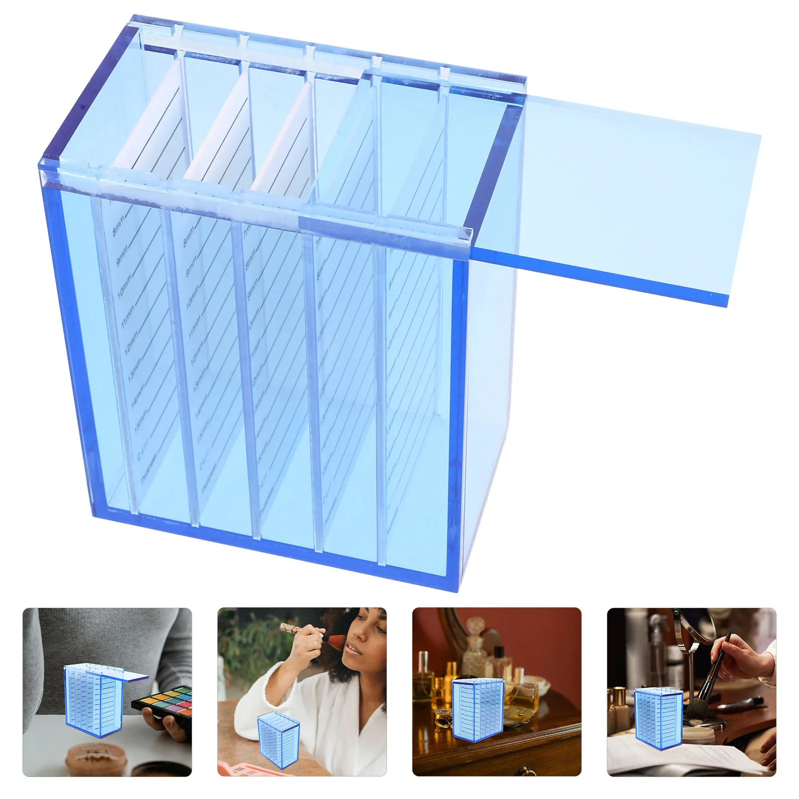 Прозрачный многоярусный органайзер для ресниц, многоразовый акриловый держатель для накладных ресниц, компактный контейнер для хранения косметики для удобства использования в дороге
Прозрачный многоярусный органайзер для ресниц, многоразовый акриловый держатель для накладных ресниц, компактный контейнер для хранения косметики для удобства использования в дороге